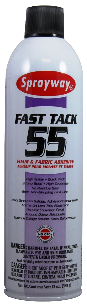 Spray Adhesive Sprayway SW055 Fast Tack Foam & Fabric Adhesive